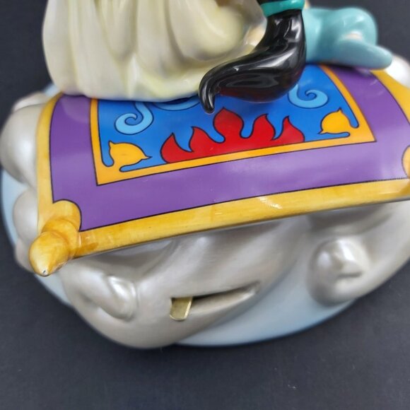 Disney Aladdin & Jasmine Magic Carpet MUSIC BOX -A Whole New World 1993 SCHMID - Picture 16 of 16